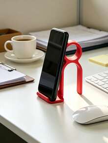 Multi- Function Phone Stand For Desk, Lazy Bracket For Bed& Office, Anti- Slip Portable Holder With Storage, Simple Plastic Decor For Home Office, Travel& Bathroom, Desktop Phone Cradle For Watching Movie,It'S The Perfect Gift For Oneself - Multicolor - View 6