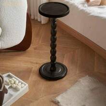 1pc Modern Minimalist Round Wooden Side Table Coffee Table, Small Wooden Corner Table, Multi-Functional Base, Suitable For Living Room Sofa, Bedroom, Plant Stand, Home Decor Furniture, Suitable For Living Room, Bedroom, Bedside - Multicolor - View 5