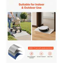 Door Threshold Ramp, 3 Inch Rise, Aluminum Alloy Threshold Ramp Rated 800 Lbs Load Capacity, Handicap Ramps For Home Steps For Wheelchair, Scooters, Power Chairs, Walkers, Bicycle, Tricycle - 3 Inch - View 4