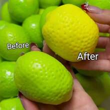 1pc Random Color Crunchy Lemon Handmade Stress Ball, Squeeze To Make Crisp Popping Sound, Color-Changing Design, Crunchy Squishy/Crunchy Ball/Squishy Toys/Squish/Squishy Slow Rising/Fidget Toys/Stress Relief Toy/Squishy > Back To School - Multicolor - View 4