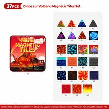 3D DIY Creative Magnetic Tiles, Colorful Theme Children's Magnetic Building Blocks Gift Set, Easily Assemble Multiple 3D Shapes, Early Education Intellectual Development And Hands-On Thinking, Suitable For Parent-Child Interactive Role-Playing Games, Exquisite Gift Box, Suitable For Boys And Girls, Premium Children's Birthday Gift, Holiday Party Gift - Multicolor - View 16