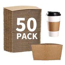 10/50/100pc Thick Paper Coffee Cups With Leak-Proof Lids And Kraft Paper Heat Sleeves, Heat-Resistant For Hot And Cold Drinks, Suitable For Coffee Shops, Offices, Homes And Commercial Use - View 13