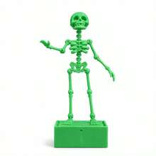 Movable Skeleton Aquarium Decoration, Glowing Fish Tank Bubble Decor, Bubble-Driven Swinging Skeleton Ornament, Fun Landscape Decoration, Suitable For Freshwater And Saltwater Aquariums - A - View 8