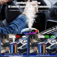 Smart Car Fragrance Diffuser With 5-Level Timer And Automatic Fragrance Spray. Includes The Device In The Aromatherapy Set. USB Rechargeable. Refills Essential Oils. A Must-Have For Deodorizing Cars And Homes. A Great Companion Item. - 1pc Ocean Essential Oil + Car Fragrance Diffuser - View 6