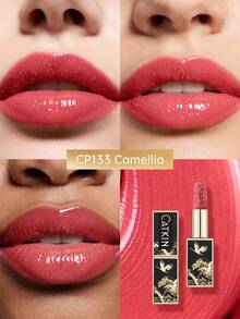 CATKIN Moisturizing Shiny Lipstick, Waterproof Long-Lasting Satin Smooth Lip Color CP133 Camellia - CP133 - View 4