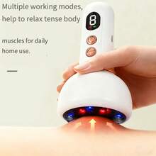 Portable Electric Massager, USB Rechargeable, 9-Speed Adjustable Heating, Sliding Roller Bearings, With LCD Screen. Suitable For Home Massage, Can Be Used For Back, Arms And Legs. 1200mAh Battery. - View 3
