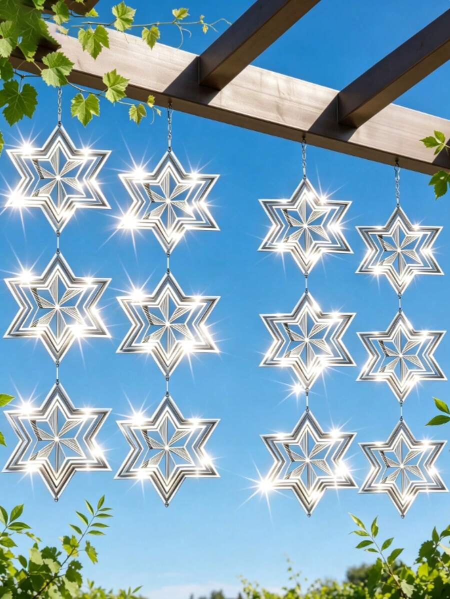 Reflective Bird Repellent Wind Spinner, Suitable For Outdoor Yard And Garden, Wind-Driven Reflective Bird Deterrent, Helps Repel Birds, Humane For Birds And Humans, Suitable For Yard, Porch And Fruit Trees
