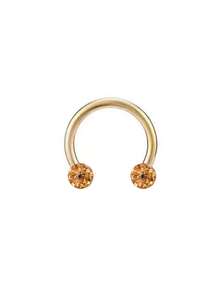 1/5pcs Fashion Soft Clay Rhinestone Round Decorative Nose Ring Septum Ring Lip Ring Suitable For Women's Daily Wear - Drill Ball - View 14