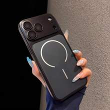 Apple 18 Ultra-Thin Metal PC Magnetic Phone Case, Compatible With IPhone 18 Pro Max 18 Pro 17 Pro Max 16 15 14 13, With Lens Protection Back Cover, Apple 18 Phone Case, Apple 17 Phone Case, Instant Protection For Apple 18 17 Phone Case, Phone Accessories - Black - View 3