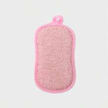 Multifunctional Scouring Sponge, Double-Sided Cleaning Pad With Hanging Ring, Soft Fiber Dishwashing Sponge, Kitchen Cleaning Brush, Bath Body Scrub Pad, Reusable Household Cleaning Tool, 5 Colors - Multicolor - View 13