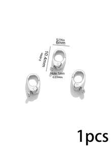 1 Pc 304 Stainless Steel 18K Gold Plated Oval Spring Trigger Clasps Carabiner Spring Clasps Connectors, Hand‑Making Accessories Necklaces Bracelets - Buckle - View 19