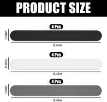 12‑Piece Flip Wrap Slap Band Set, Silicone‑Wrapped Metal Strips, Multipurpose Roll Stabilisers For Wrapping Paper And Poster Paper Storage Organisation - View 2