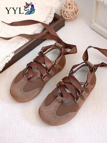 Pink Sweet & Cool Lightweight Soft Sole Anti-Slip Wear-Resistant Comfortable Stylish Sneakers - Brown - View 2