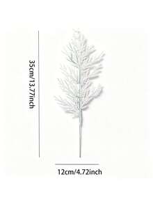 20pcs/Set Artificial White Pine Branches, DIY Realistic Flexible Faux Pine Needle Plant Stems, Suitable For Christmas Tree/Wreath Decoration, Christmas Tabletop, Vase Filler, Centerpiece, Fireplace, Holiday, Wedding, Party Decor - Multicolor - View 7