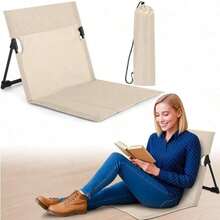 Foldable Poolside Chair, Lightweight Flip Chair With Back Support And Storage Bag, Portable Lounge Chair For Poolside, Beach, Camping, Picnic And Travel, Indoor And Outdoor Use, Lawn, Park, Concert And Hiking - A - View 11