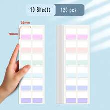 Book Annotation Supplies, Sticky Note Set, Can Be Used For Index Tabs, Bookmarks, Etc., Suitable For Classification, Memo, Bookmarks, Etc., Transparent Fluorescent Index Tabs, Back To School Essential - Book Annotation Supplies - View 11