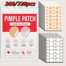 360/720 Pcs Patch Concealer Wajah Hidrokoloid, 2 Warna Nude & Clear, Stiker Penutup Noda Tak Terlihat, Penggunaan Siang & Malam - Bulat - View 2