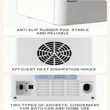 SOKANY21024 Car Small Refrigerator Mini Refrigerator Car Household Dual-Use Small Hot And Cold Box, 4L Flexible Capacity, Cooling 5℃/Heating 50℃, One-Key Hot And Cold Exchange, Very Suitable For Self-Driving/Office/Home/Dormitory Use - White - View 8