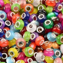 23pcs Colorful European Style Large Hole Beads, Mixed Color Large Hole Beads For Jewelry Making, Suitable For Pendants, Bracelets And DIY Crafts - 23 Pieces - View 6