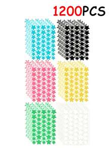 1200/960/480/240片星星貼紙－可愛遮瑕貼紙，適用於臉部裝飾，多色可選，易使用且方便攜帶外出 - 彩色 - 查看 6