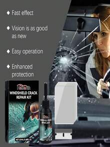 Car Glass Care Kit, Windshield Crack & Scratch Repair Adhesive, Pitting Restoration Glue, Mirror Seamless Bonding Agent, Scratch Repair, Enhanced Glass Strength, Designed For Glass Repair - Kit - View 13