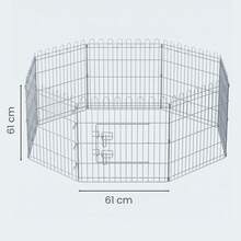 Feandrea Dog And Rabbit Playpen, Foldable Pet Park - Grey - View 8