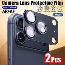 CASECOPS 2片裝 17 Pro Max/17 Pro 相機螢幕保護貼，可選顏色：宇宙橘/深藍/銀色/黑色/透明，高品質 9H+ 硬度鋼化玻璃，防油防刮防指紋防塵，全覆蓋設計，無氣泡無灰塵，易安裝，全方位保護手機相機螢幕，時尚耐用，更多顏色可選 - 2個 - 查看 12