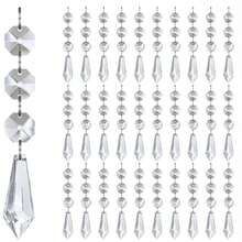 Christmas Clear Acrylic Pendant Snowflake Icicle Water Drop Decoration For Xmas Tree Winter Party Acrylic Ice Pendants - Multicolor - View 6