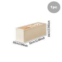 1pc Oxford Fabric Foldable Storage Box, Visual Window Clothes Organizer For Closet Cabinet, Wardrobe Storage Container For Pants Underwear Garments - Multicolor - View 11