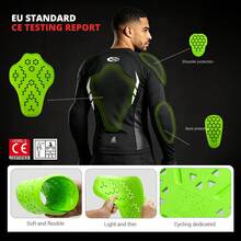 1pc Summer Motorcycle Armor, Men's Protective Gear, Rider Chest And Back Protector, Off-Road Motorcycle Protective Accessory, Essential Gift For Men Cycling - A - View 3