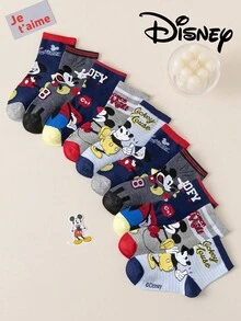 Disney 1/5/10雙迪士尼卡通兒童襪，新年男孩冬季禮物襪，趣味聖誕風格禮物襪 - 彩色 - 查看 17