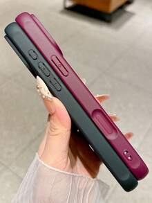 كوليف غطاء هاتف مغناطيسي وردي لامع، مادة PC+TPU 2 في 1، لوحة خلفية بسمك 2.5 ملم، سطح شبه شفاف مطفي، غطاء واقي مقاوم للصدمات، لهواتف آيفون 18 برو/18 برو ماكس/17/17 برو/17 برو ماكس/16/15/14/13 - روز أحمر - مشاهدة 7