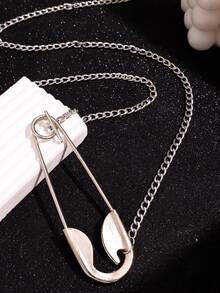 1pc Punk Personalized Fashion Hip-Hop Unique Design Exaggerated Brooch Necklace, Men's Daily Holiday Party Wear Jewelry - Multicolor - View 4
