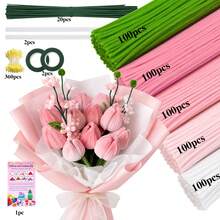 885 PCS Pipe Cleaners Craft, 5 Colors Chenille Stems Bulk For Arts And Crafts Supplies, DIY Flower Making, Creative Projects, Holiday Decorations & Kids Handmade Toys - 5-color Pipe Cleaners - View 15