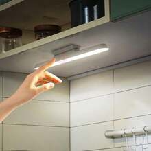 1pc 30cm/11.81 Inch LED Cabinet Light, Touch Activated, Adjustable Brightness, 3 Color Settings, USB Charging Light Strip, LED Bedside Lamp, Suitable For Mirrors, Kitchens, Wardrobes, Bedside Tables, Desks - A - View 8