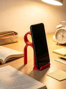 Multi- Function Phone Stand For Desk, Lazy Bracket For Bed& Office, Anti- Slip Portable Holder With Storage, Simple Plastic Decor For Home Office, Travel& Bathroom, Desktop Phone Cradle For Watching Movie,It'S The Perfect Gift For Oneself - Multicolor - View 3