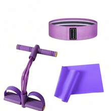 Multifunctional Pilates Resistance Band Set, Macaron Color Scheme, Full Body Home Fitness Equipment, Suitable For All Ages, Ideal Choice For Full Body Workout, Yoga And Fitness - Multicolor - View 9