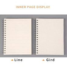 Flip Coil Notebook Blank/Lines/Grid Styles Notebook , Spiral Notepad For Office School , College Ruled Spiral Bound Notebook - Multicolor - View 8