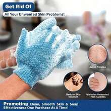 8pcs Double-Sided Exfoliating Bath Mitts, Suitable For SPA, Massage And Body Scrub, Body Scrub Bath Accessories, Daily Cleaning And Hygiene Care - Multicolor - View 7