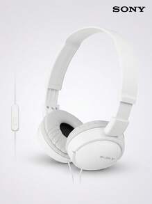 Sony Headphone Over-Ear MDR-ZX110AP Berkabel, Desain Ringan dan Dapat Dilipat, Bantalan Kepala Lembut untuk Pemakaian Jangka Panjang, Dilengkapi Mikrofon, Kualitas Panggilan Jernih, Cocok untuk Kantor dan Belajar, Warna Putih, Antarmuka 3.5mm - Putih - View 14