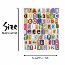 378pcs Vintage Letter & Number Stickers, Mixed Font Collage Style Suitable For Journals, Photo Albums, Laptops, Phone Cases And Gift Boxes, Perfect For Stationery Lovers, Creatives And Collectors - Alien - View 6