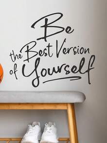 1pc Slogan Graphic Wall Sticker, Stickers, Wall Decal, Vinyl Decal For Home Decorations, Spring Decoration Items Refresh Your Home, Festival Decoration Stickers Gifts Birthday Graduation - Multicolor - View 7