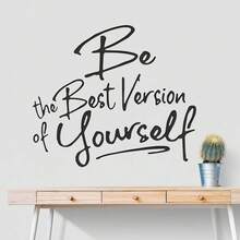 1pc Slogan Graphic Wall Sticker, Stickers, Wall Decal, Vinyl Decal For Home Decorations, Spring Decoration Items Refresh Your Home, Festival Decoration Stickers Gifts Birthday Graduation - Multicolor - View 11