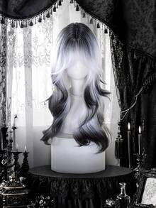 alicegarden 26 Inch Long Synthetic Wig, Natural Wavy Style, Stunning Multicolor, With Bangs, Suitable For Women's Daily, Party, Cosplay Use, Natural And Durable, Women's Wig Gift - Multicolor - View 2