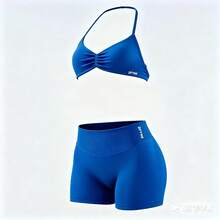 Women Two-Piece Outfits - Electric Blue - View 2