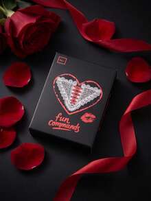 50-Piece Romantic Couple Game Cards For Evening Date - Interactive Tasks & Playful Actions, Engaging Challenge Board Game, Unforgettable Date Night, Anniversary & Valentine's Day Gift For Him And Her - View 4