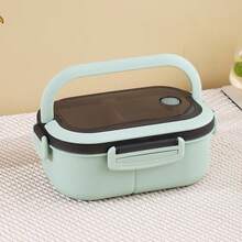 Cool Lunch Box 1200ml, Double-Layer Separated Food Container With Handle And Vent Plug, Detachable Tray Silicone Sealed Bento Box, Microwave And Refrigerator Available, Reusable Food Storage Box For Commuting, Work, Study, Outdoor Picnic - Multicolor - View 13