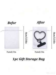 Heart-Shaped Silicone Phone Wrist Strap, Cat-Shaped Spring Buckle Anti-Loss Design, Phone Case Back Adhesive Fixing Clip Connector, Convenient Travel Anti-Drop Hanging Accessory, Cute Style Versatile Wrist Strap, Outdoor Shopping Travel Portable Phone Lanyard, Hand Strap, Smartphone Hanging Accessory - Multicolor - View 8