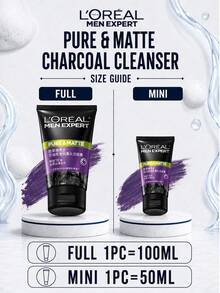 L’Oreal Paris L'Oréal 男士活性碳抗黑頭潔面乳 50/100ml，深層毛孔清潔、控油、亮膚，適合油性與敏感肌膚 - 男士控油炭爽抗黑頭潔顏膏 - 查看 4
