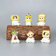 mofusand 1pc Toast Headgear Cat Blind Box, Soft And Cute Cure, Style Random Blind Draw. Holiday Gifts Are Very Suitable For Family, Friends And Classmates. They Are Cute And Hand-Made. (Stochastic Style) - Multicolor - View 6